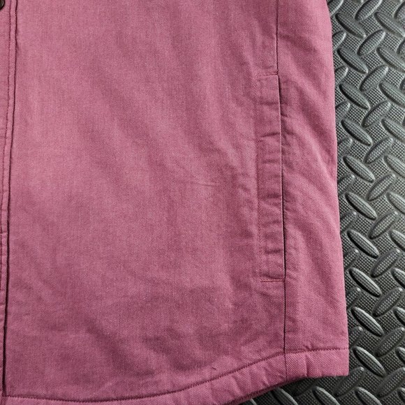 UNTUCKit Ziraldo Shirt Jacket Flannel Lined Burgundy Men's Size XL MSRP $148 - Picture 5 of 11
